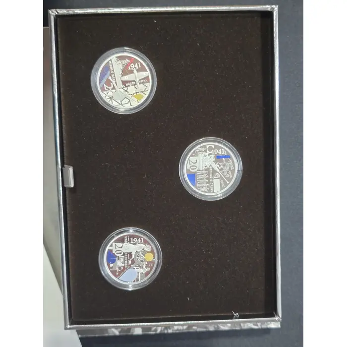 2026 20c Coloured Silver Proof Three-Coin Set  1941: Service Amid Strife