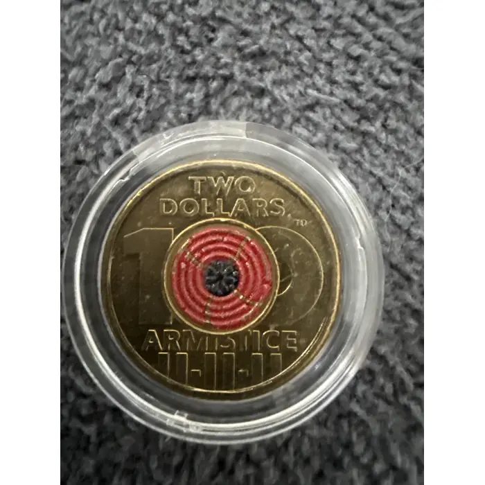 2018 $2 ARMISTICE RED FLOWER