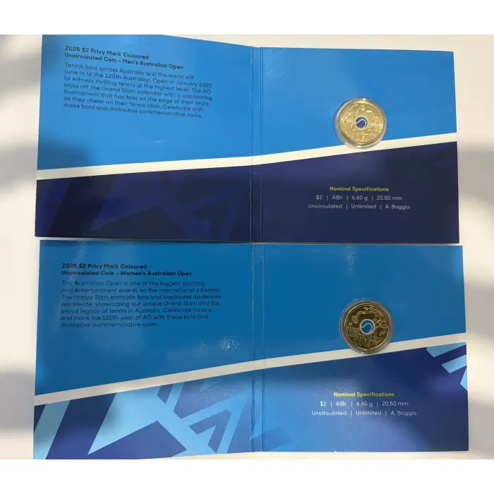 Aus open privy mark coins 
