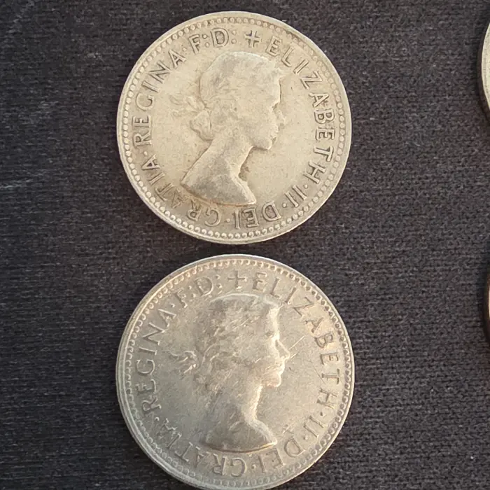 AUSTRALIAN Shilling x 2 (1960, 1961)
