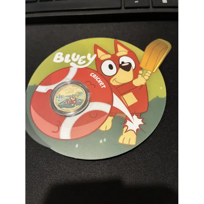 2027 bluey carded coin 