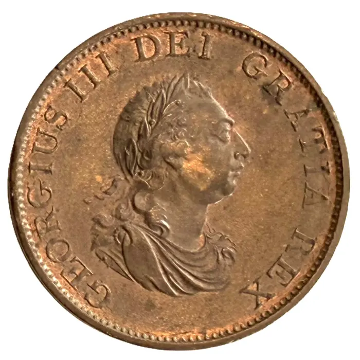 ENGLISH 1799 George III halfpenny (S3778) aUNC