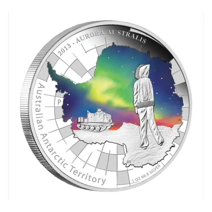 2013 Australian Antarctic Territory  Aurora Australis 1oz Silver Proof Coin