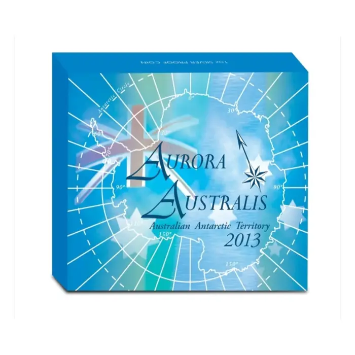 2013 Australian Antarctic Territory  Aurora Australis 1oz Silver Proof Coin