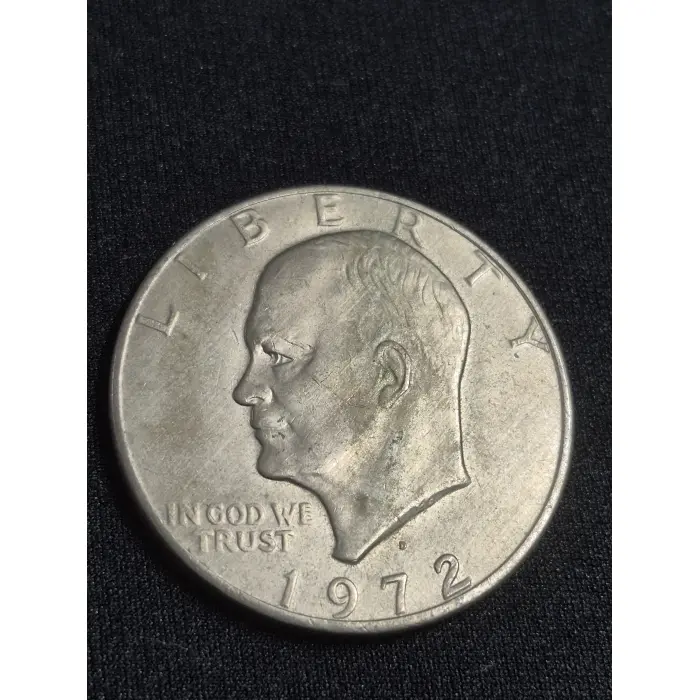1972-D Eisenhower Dollar Coin - Vintage US One Dollar Coin