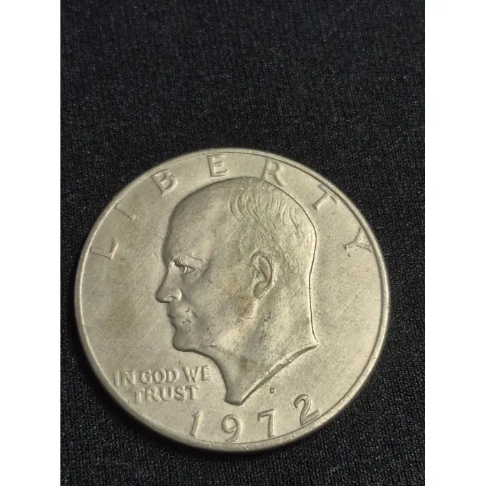 1972-D Eisenhower Dollar Coin - Vintage US One Dollar Coin