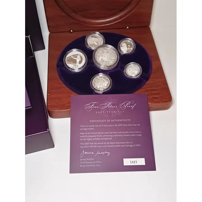 2007 Fine Silver Proof set