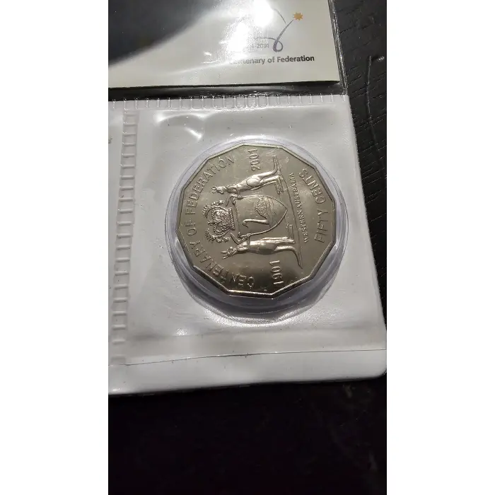 2001 Royal Australian Mint Centenary of Federation 2-Coin Uncirculated Set – Wes