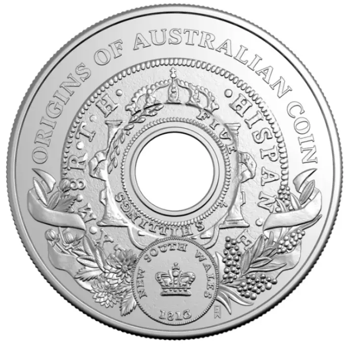  2026 $1 Origins of Australian Coin - Tribute to the Holey Dollar $1 UNC Coin