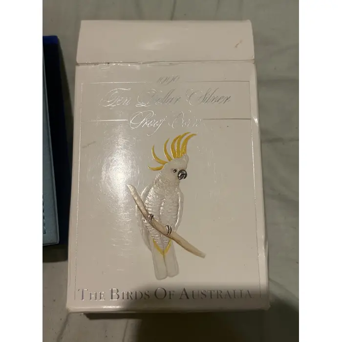 🪙 FOR SALE – 1990 AUSTRALIAN $10 SILVER PROOF COIN – BIRDS OF AUSTRALIA 🦜🇦🇺
