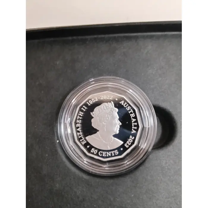 2023 50c Elisabeth Regina her Majesty Queen Elizabeth II Silver Proof Coin
