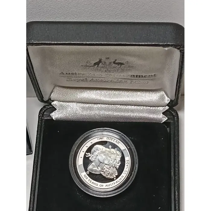 2010 100 Years of Australian Coinage ANDA Release Dollar Silver Proof Coin 'C'