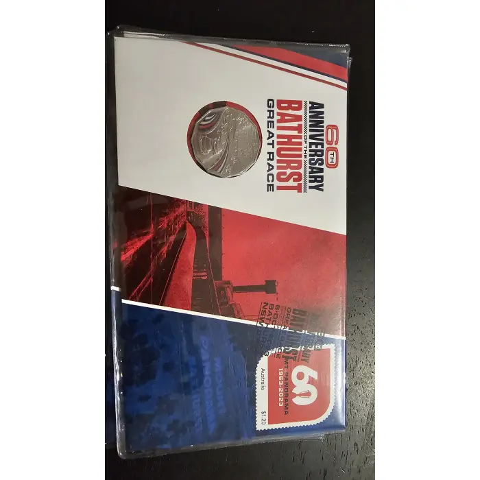 2023 60th Anniversary of the Bathurst Great Race Postal Numismatic Cover (PNC).