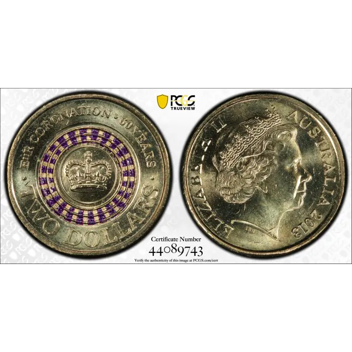2013 $2 Coronation MS67