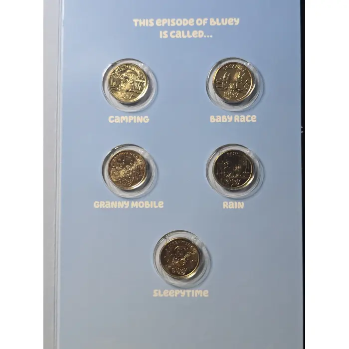 2026 Bluey Coin Folder + Unc Till Coin