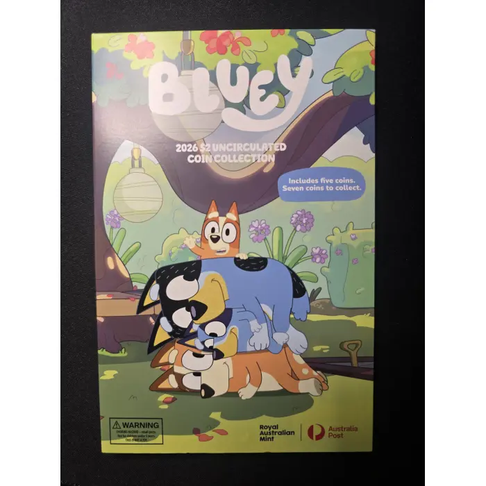 2026 Bluey Coin Folder + Unc Till Coin