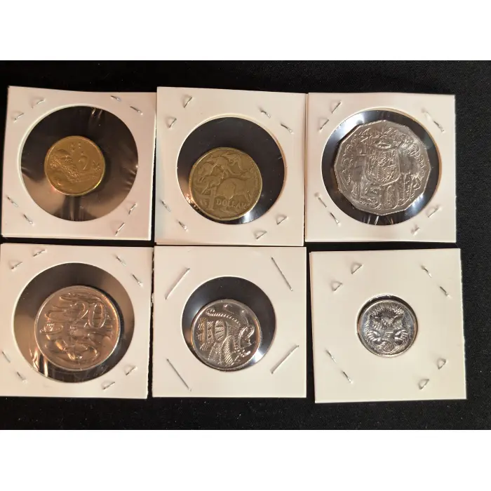 2016 SET OF 6 CHANGEOVER COINS  -Circulated 