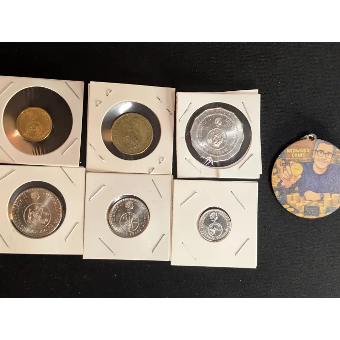 2016 SET OF 6 CHANGEOVER COINS  -Circulated 