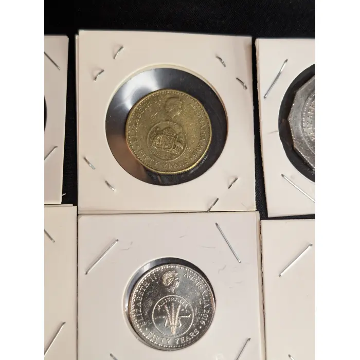 2016 SET OF 6 CHANGEOVER COINS  -Circulated 