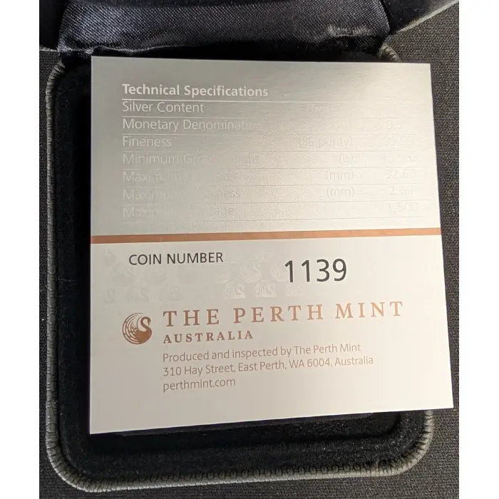 2018 50c 1/2oz silver Kangaroo Brisbane Money Expo