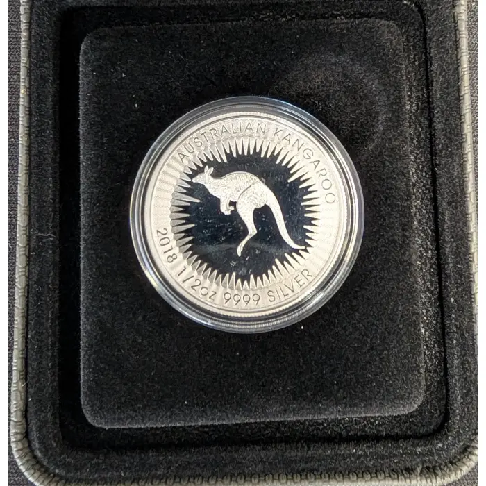 2018 50c 1/2oz silver Kangaroo Brisbane Money Expo