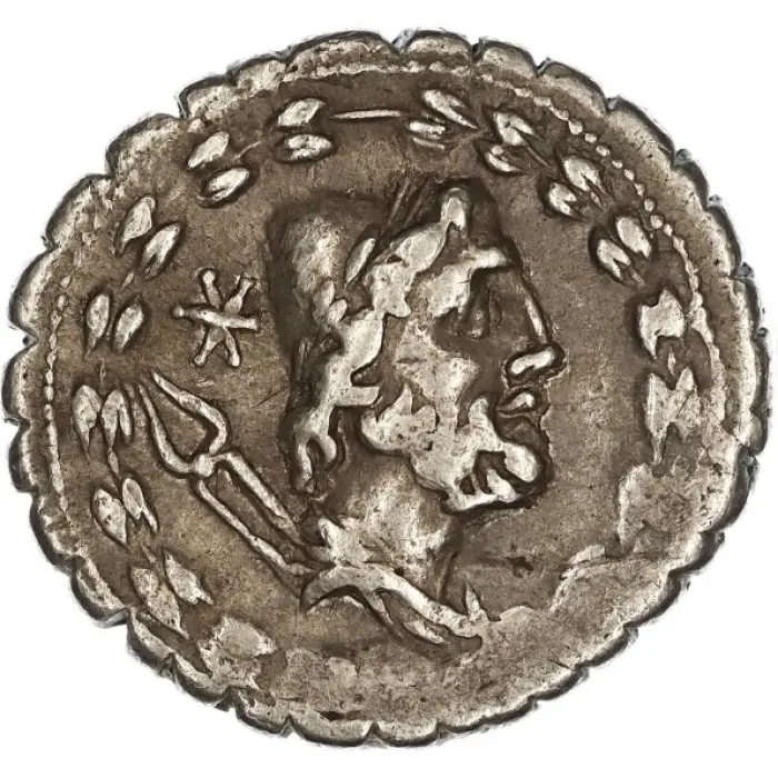 ROMAN L. Aurelius Cotta (105 BC) denarius (S191) VF/gVF
