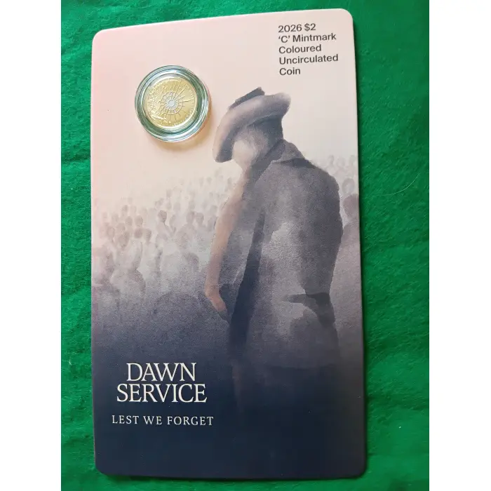 2026  $2 C Mintmark Coloured Uncirculated Coin