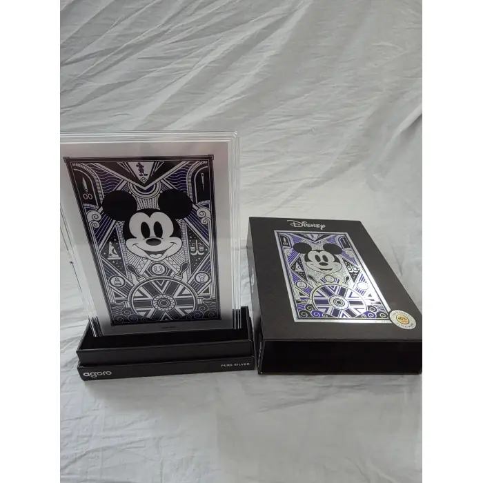 Agoro mickey mouse art deco  5g silver foil