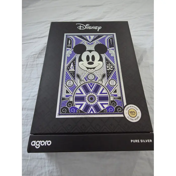 Agoro mickey mouse art deco  5g silver foil