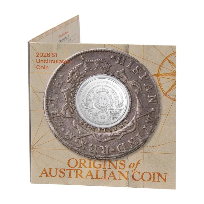 2026 $1 HOLEY DOLLAR UNCIRCULATED COIN IN CARD
