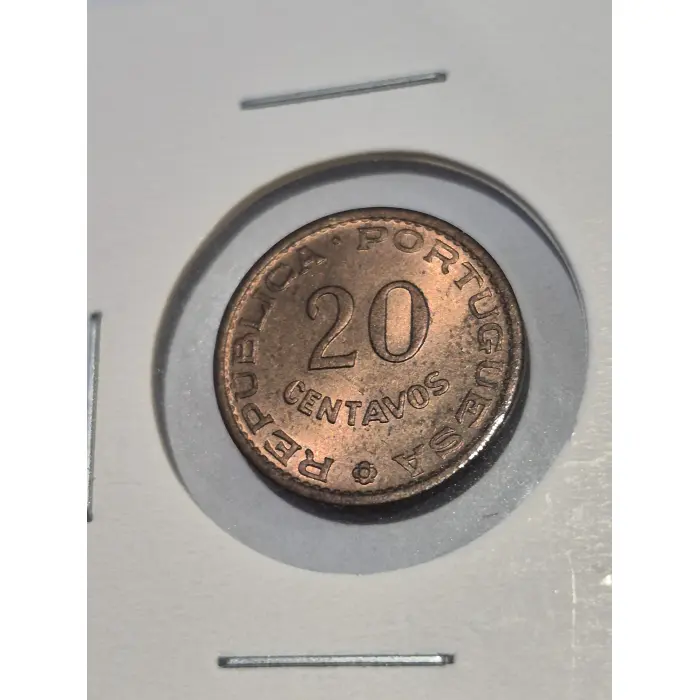 1961 Mozambique 20 Centavos Coin – Portuguese Overseas Territory – Crisp Detail