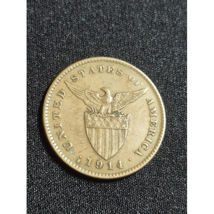 1914-S US-Philippines 1 Centavo Bronze Coin – San Francisco Mint