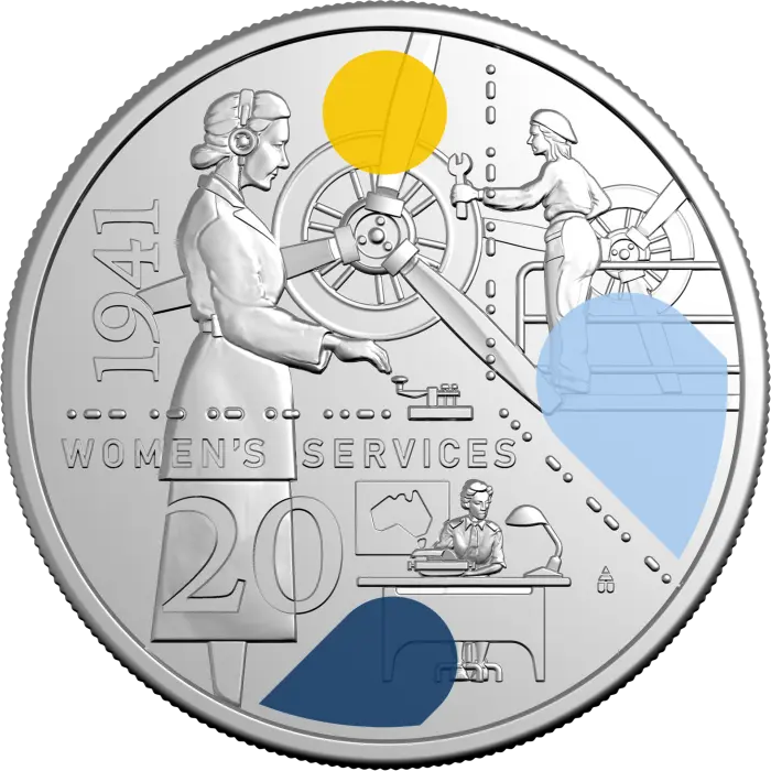 1941: Service Amid Strife - 20c Coin - Women's Services