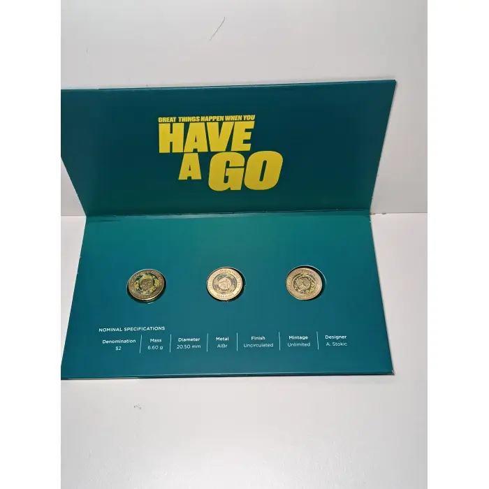2024 $2 Australian Olympic Team-3 coin UNC set