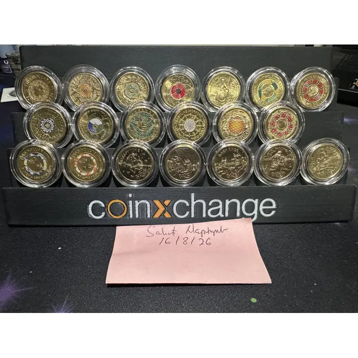 $2 Coloured Coins ( aUNC/UNC )