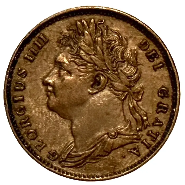 ENGLISH 1821 George IIII farthing (S3822) aUNC