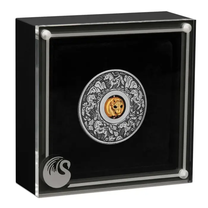 2026 Tuvalu Year of the Horse 1oz Silver Antiqued Rotating Charm Coin Perth Mint