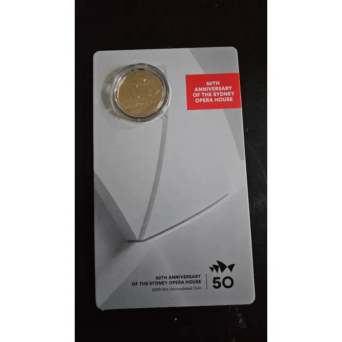 SALE: 2023 Sydney Opera House 50th Anniversary 50c Uncirculated Coin 