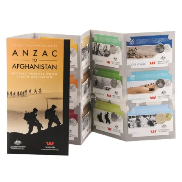 Set of 3 - 2015, 2016 & 2017 Anzac Folders  complete with all coins
