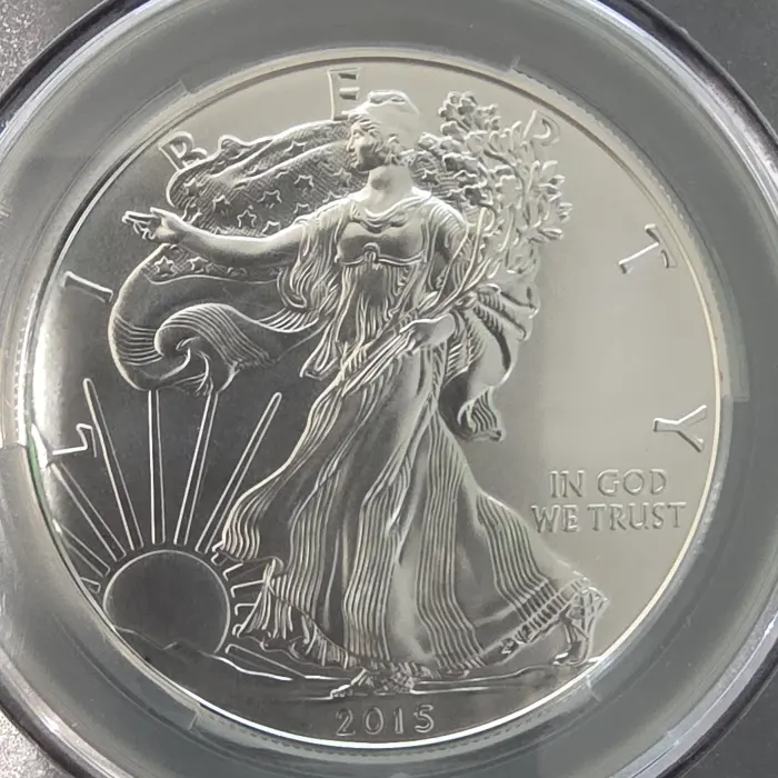 2015 United States Mint American Silver Eagle $1 1oz .999 silver CAC MS70