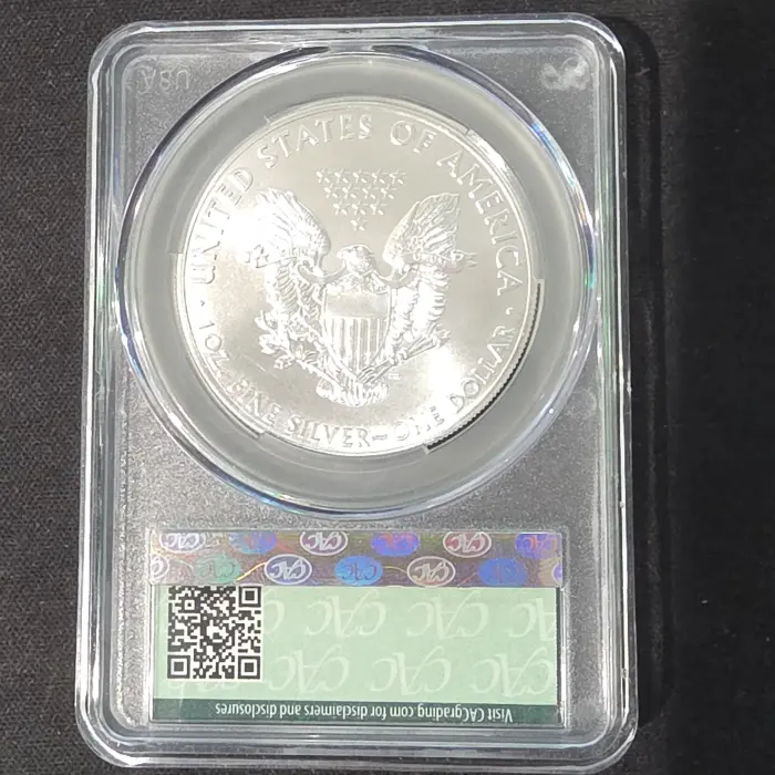 2015 United States Mint American Silver Eagle $1 1oz .999 silver CAC MS70