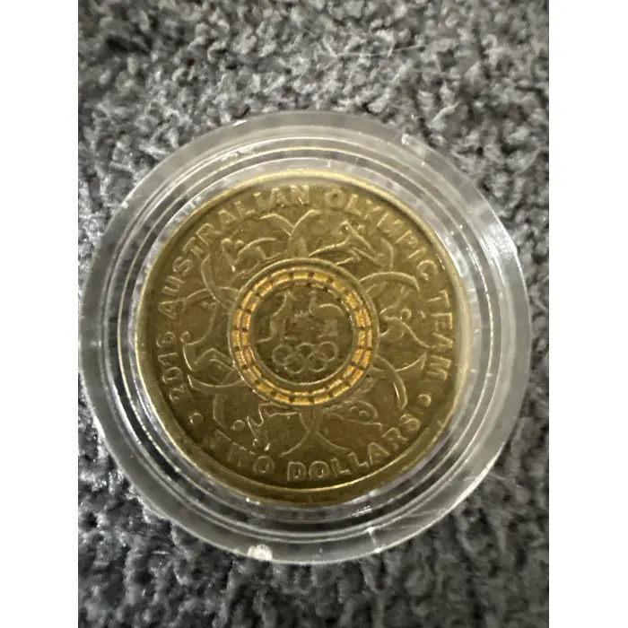 2016  $2 SET OF OLYMPIC COLOURED COIN 