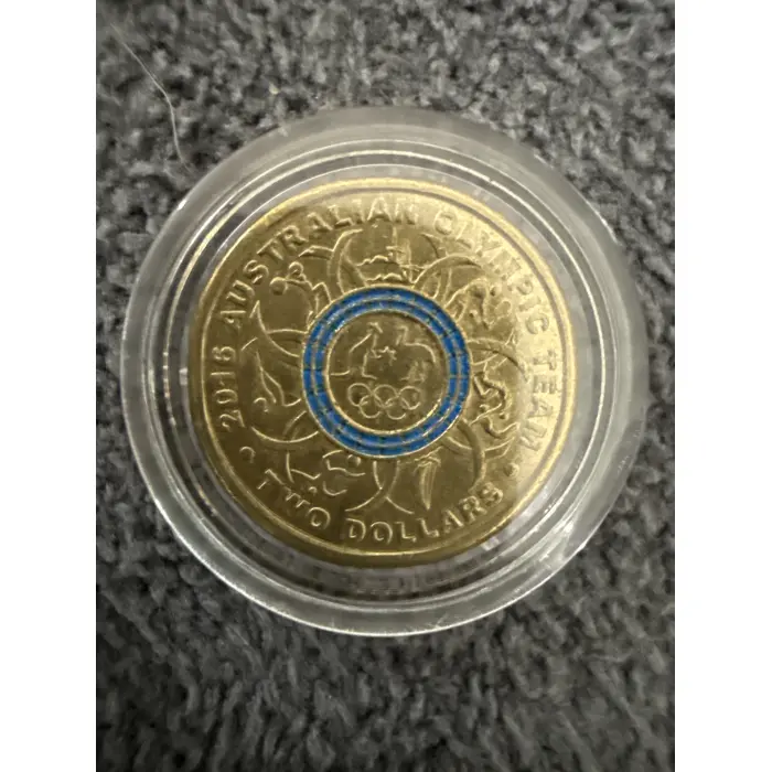 2016  $2 SET OF OLYMPIC COLOURED COIN 