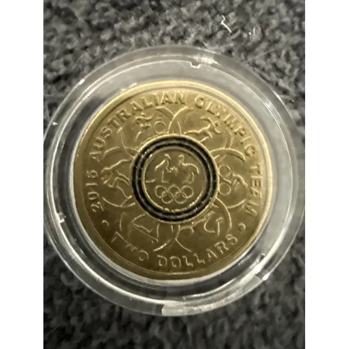 2016  $2 SET OF OLYMPIC COLOURED COIN 