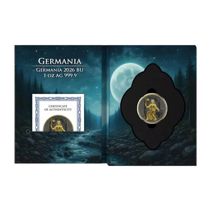 Germania Mint 2026 1oz Silver Gilded Ruthenium ANA Privy Mark Coin