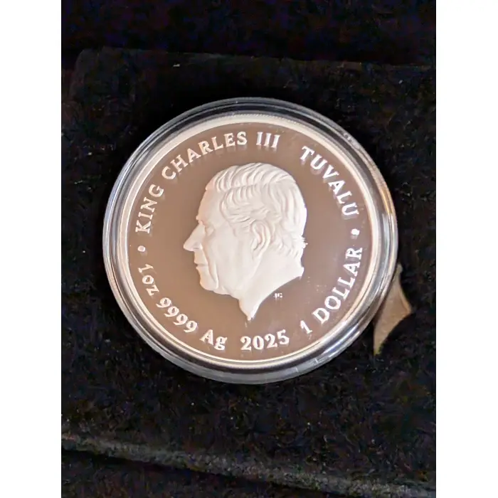 2025 Mother of Pearl Clouds 1oz .coloured silver proof