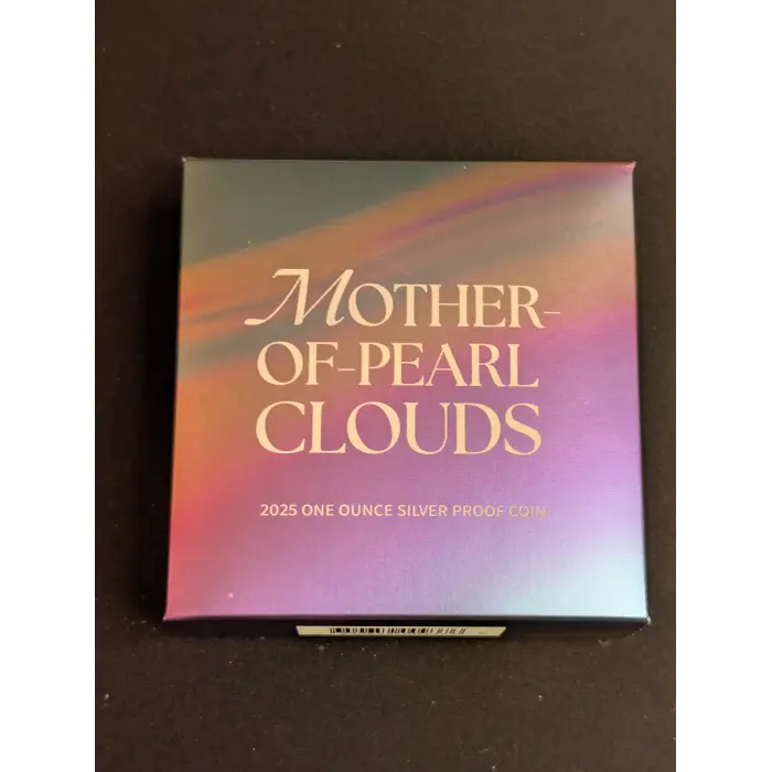 2025 Mother of Pearl Clouds 1oz .coloured silver proof