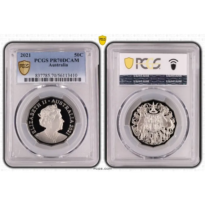 2021 AUSTRALIAN 50C – PCGS PR70DCAM