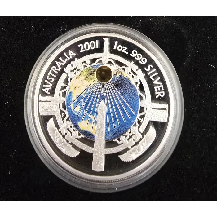 Perth Mint 2000 & 2001 Silver Millennium Proof Coins – 1oz .999 Fine Silver