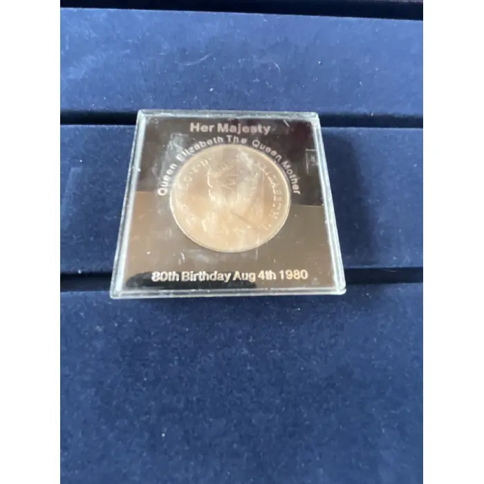 1980 UK Queen Elizabeth The Queen Mother 80th Birthday Commemorative Crown Coin